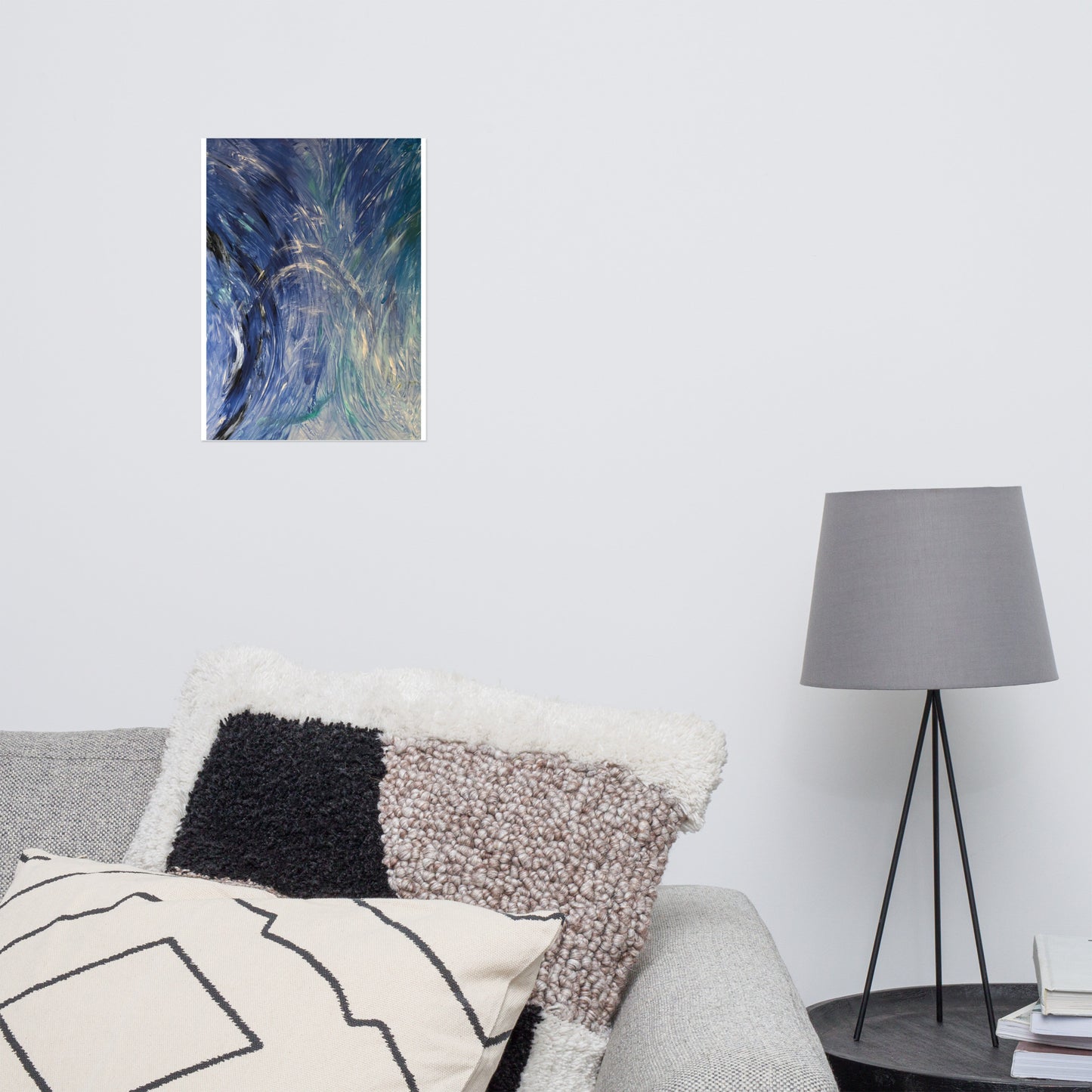Seelenbild Posterdruck: "Delfintanz im Himmel"
