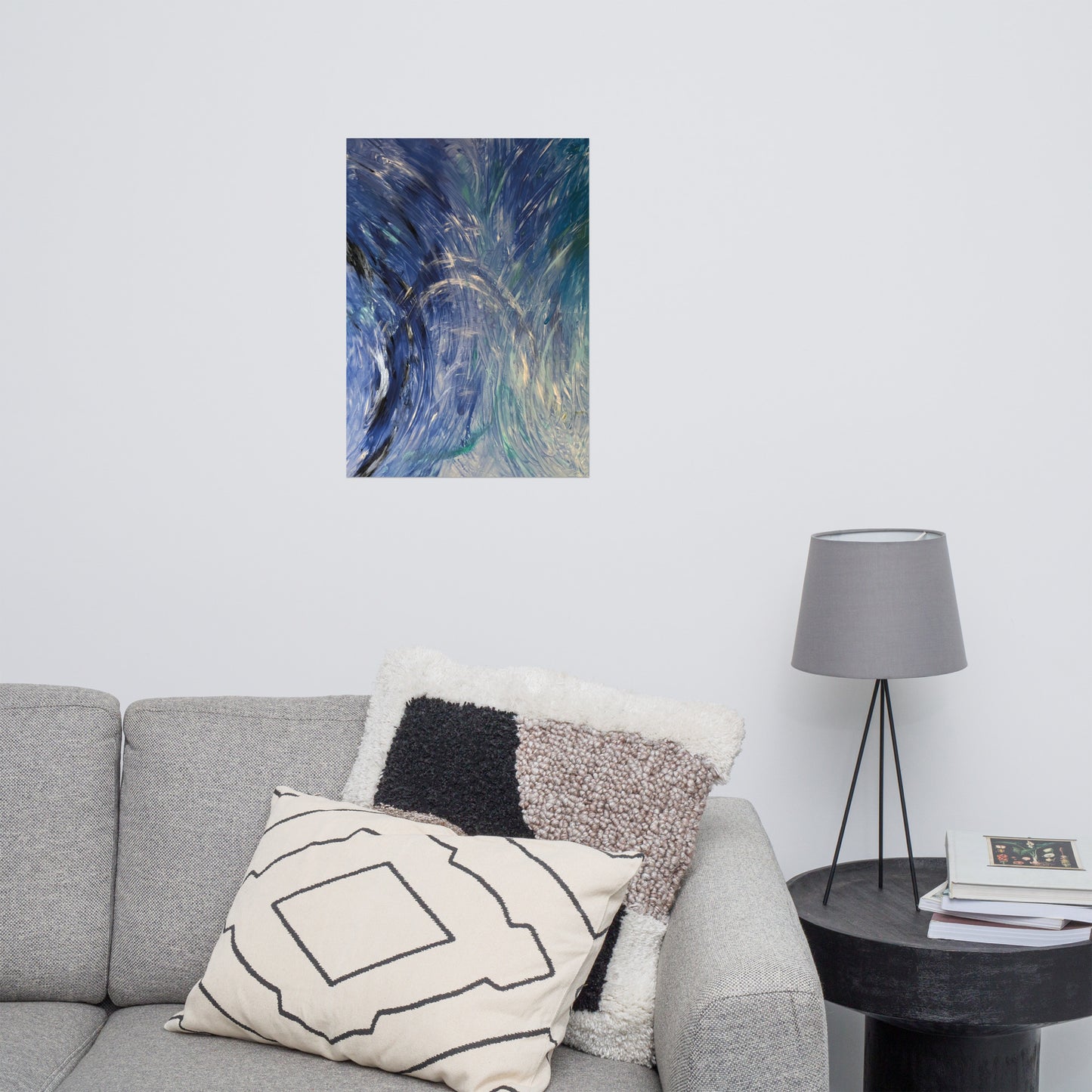 Seelenbild Posterdruck: "Delfintanz im Himmel"