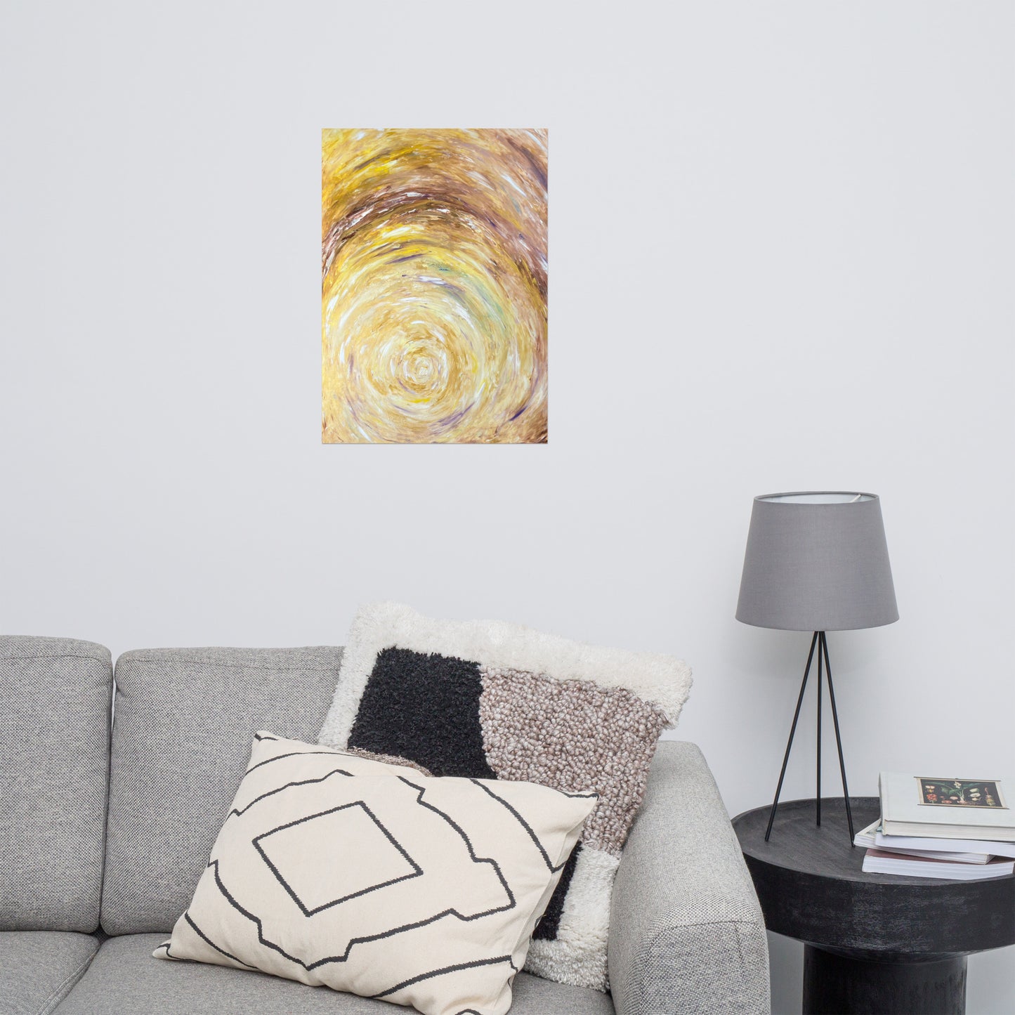 Seelenbild Posterdruck: "Goldener Lichttunnel"