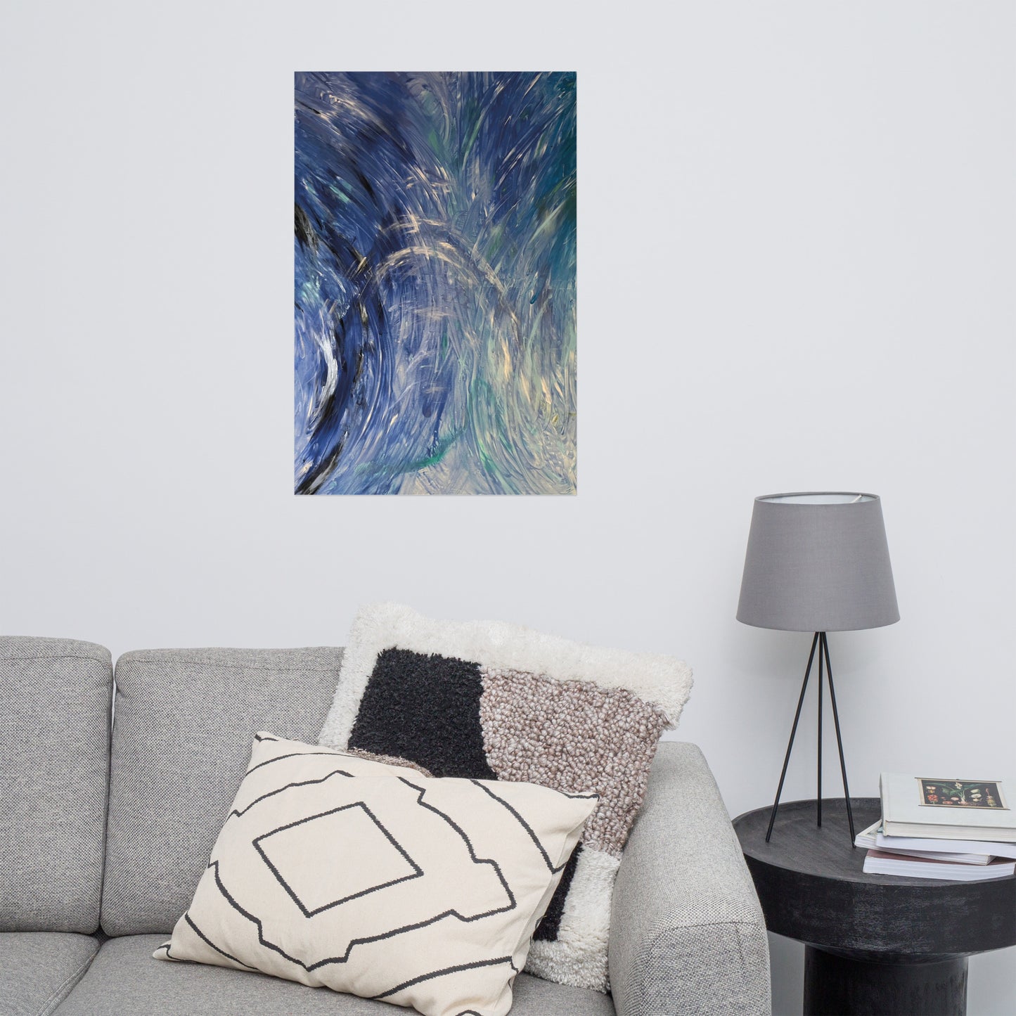 Seelenbild Posterdruck: "Delfintanz im Himmel"
