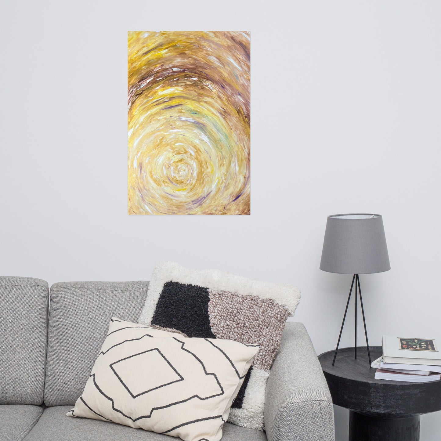Seelenbild Posterdruck: "Goldener Lichttunnel"