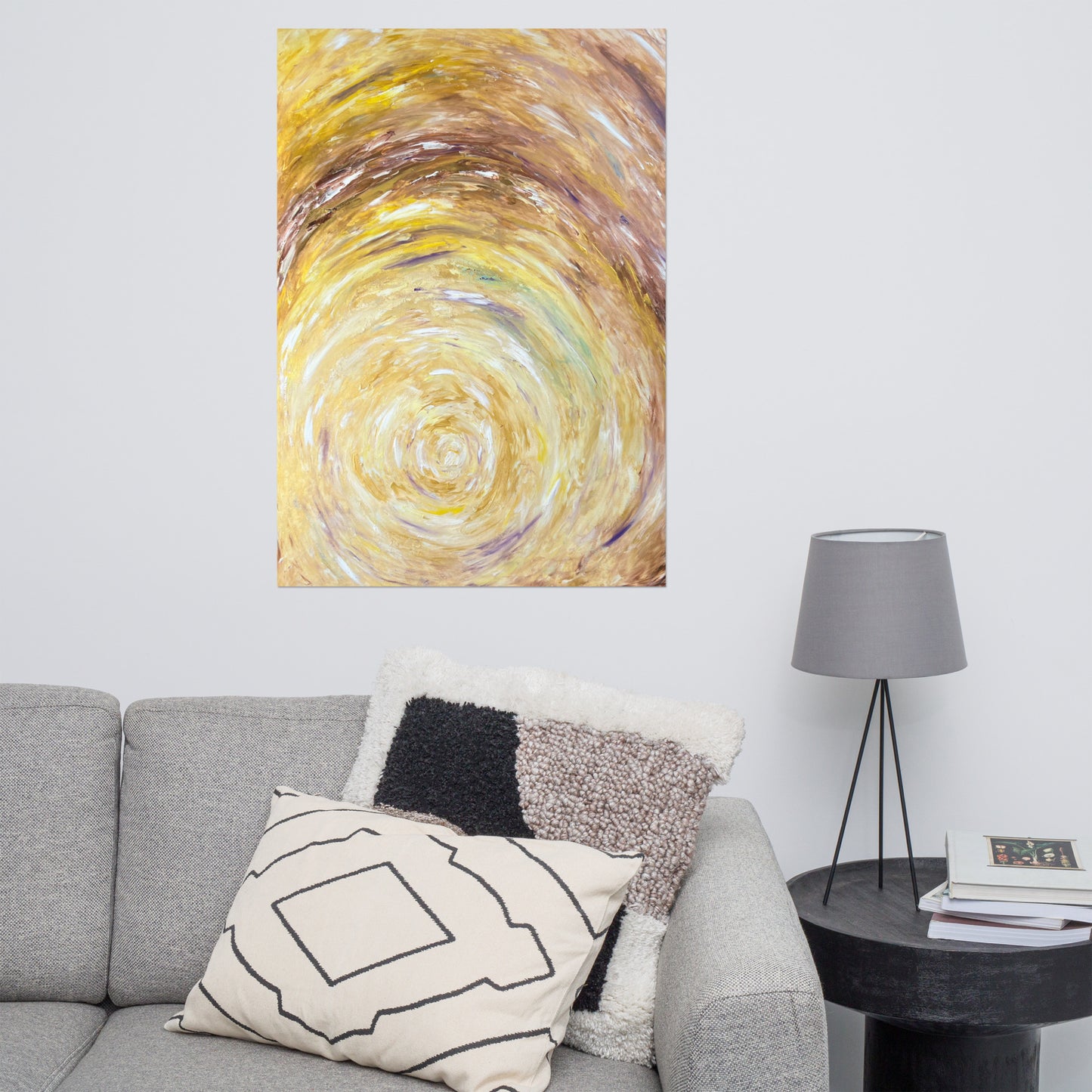 Seelenbild Posterdruck: "Goldener Lichttunnel"