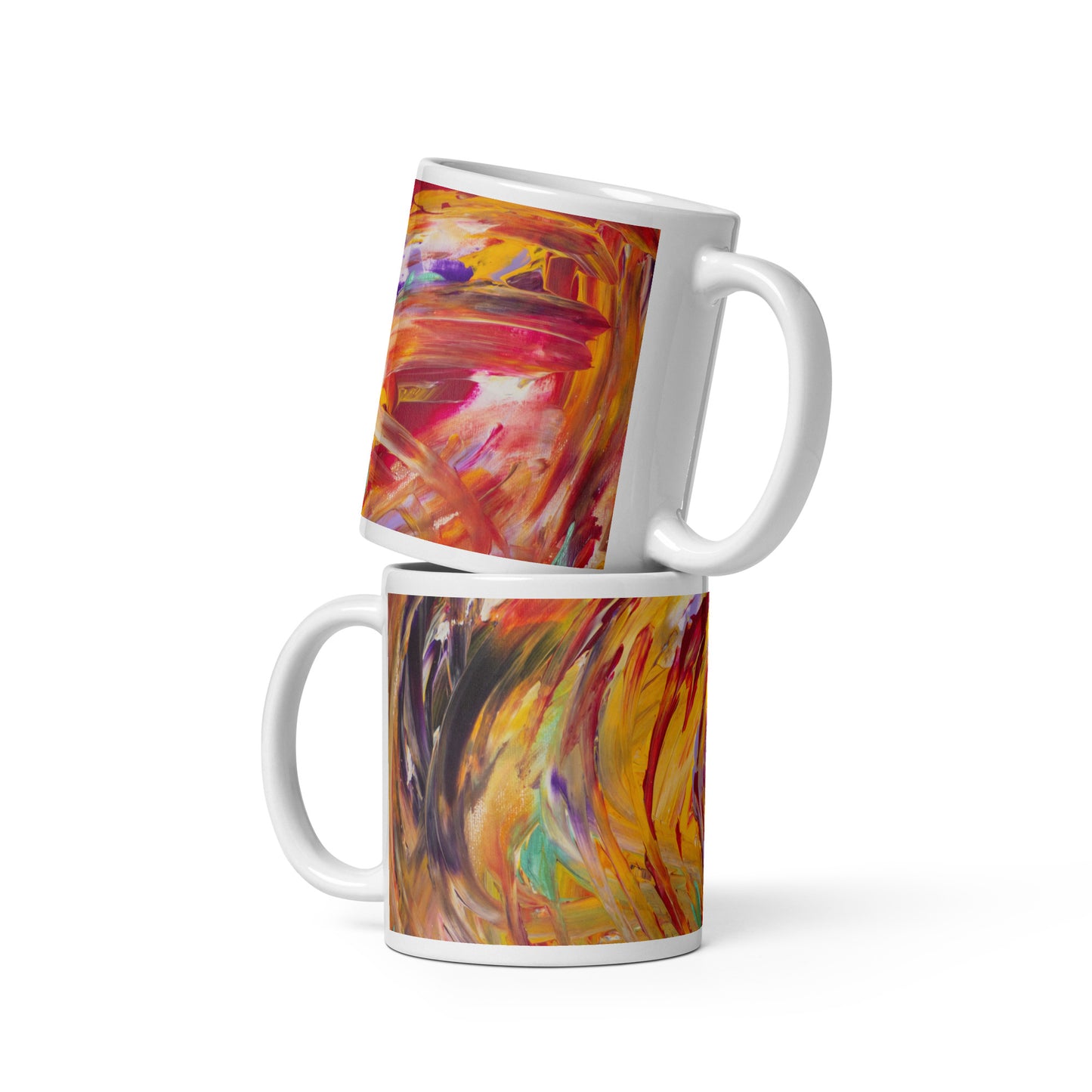 Seelenbild Tasse: "Tanz auf dem Vulkan"