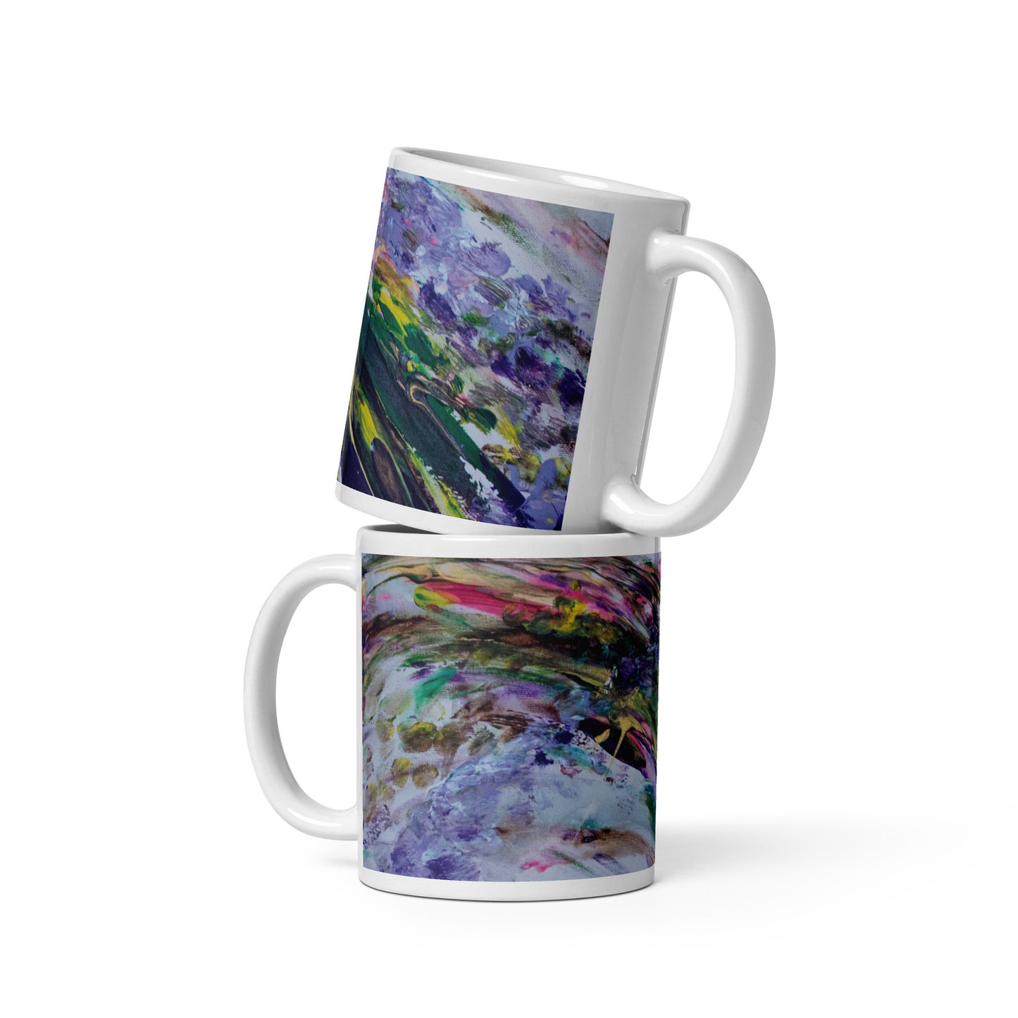 Seelenbild Tasse: "Goldene Welle"